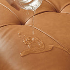 Modern Upholstered Lazy Sofa - Amber Eco-Leather