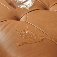Modern Upholstered Lazy Sofa - Amber Eco-Leather