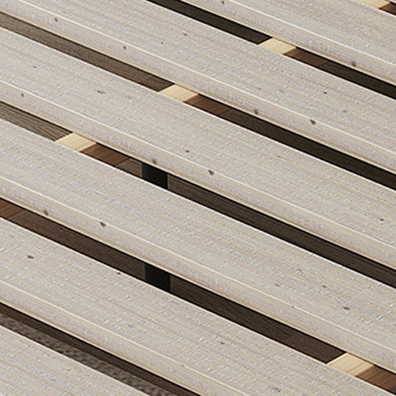 Modern Upholstered Panel Bed with Elevated Storage and Tufted Headboard