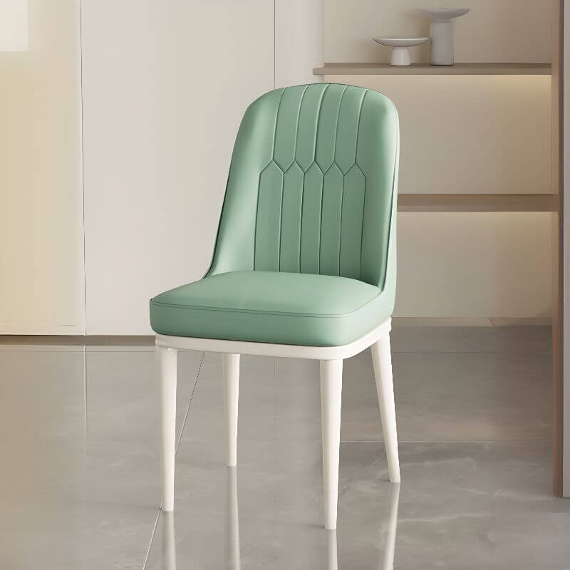 Modern Upholstered Side Chair with Metal Legs