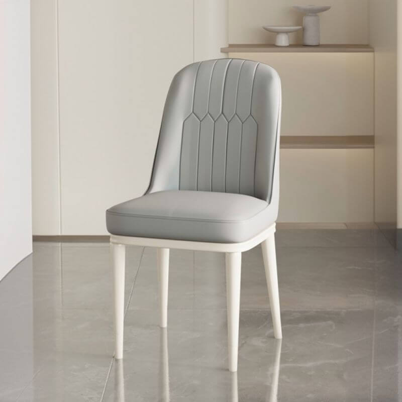 Modern Upholstered Side Chair with Metal Legs