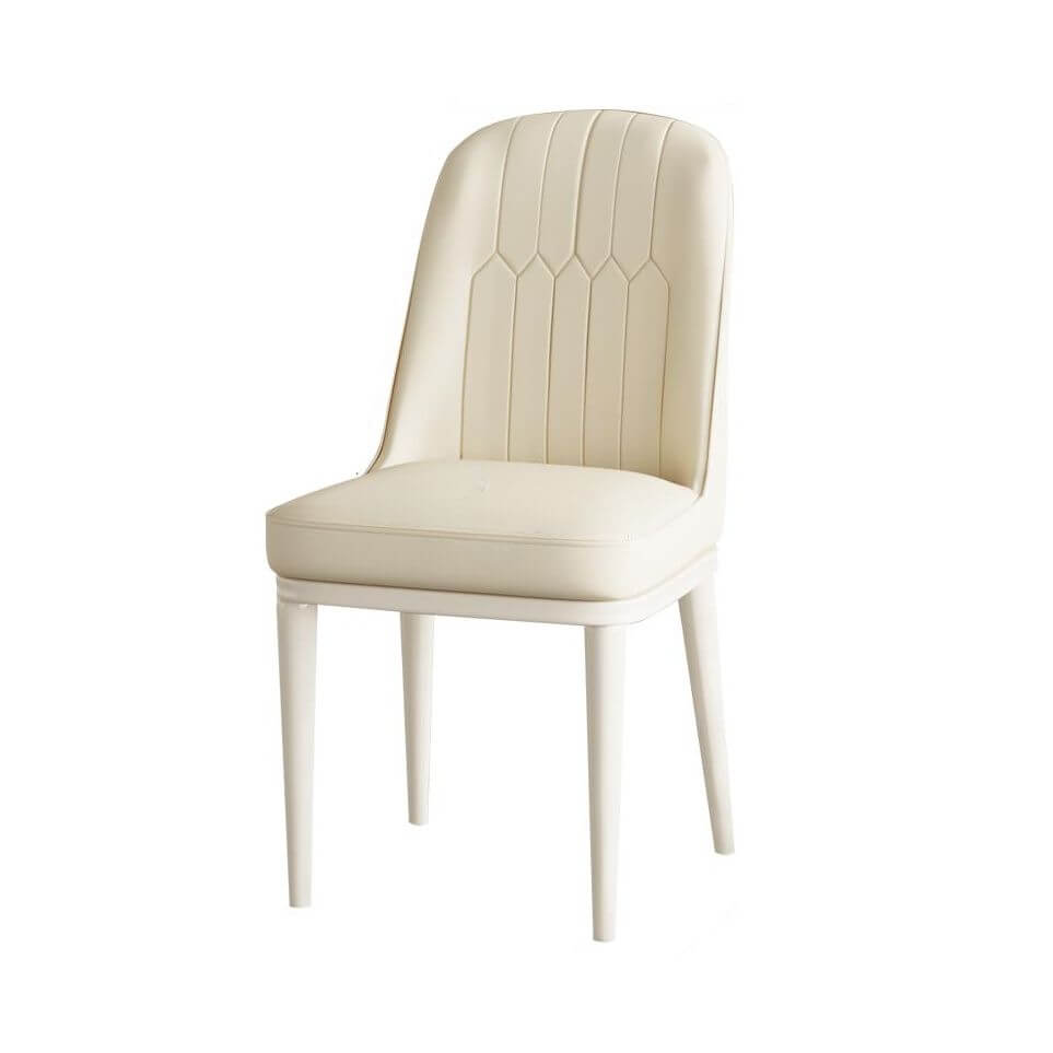 Modern Upholstered Side Chair with Metal Legs