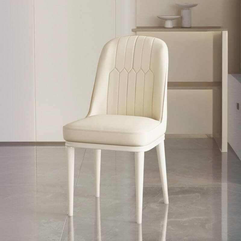 Modern Upholstered Side Chair with Metal Legs