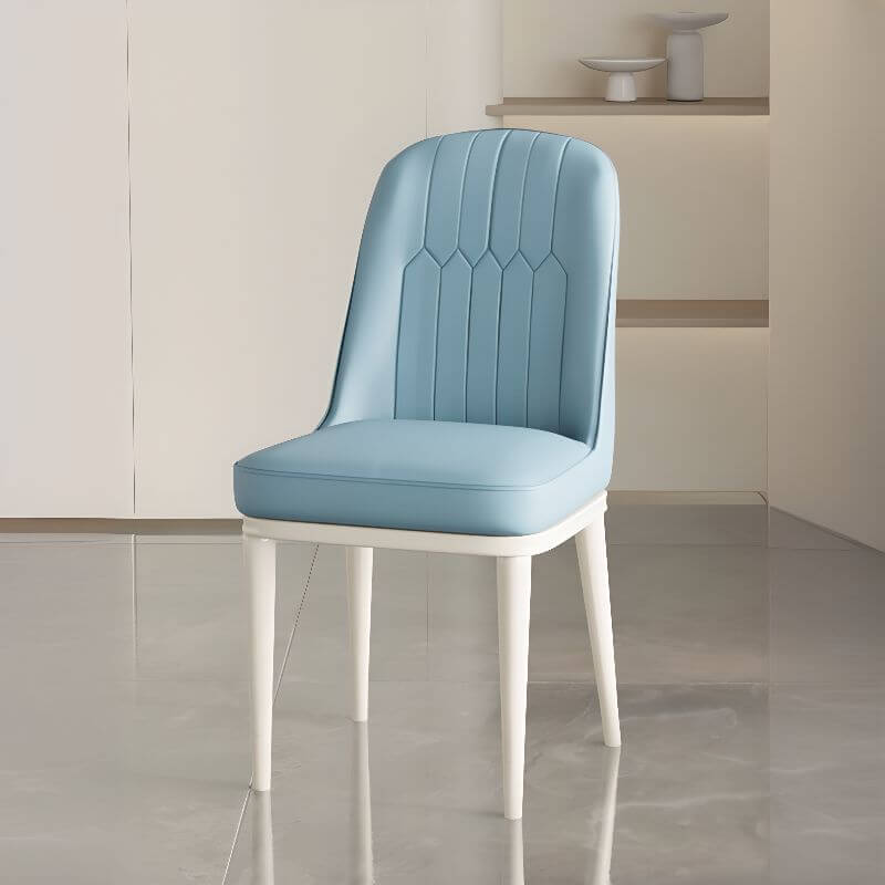 Modern Upholstered Side Chair with Metal Legs