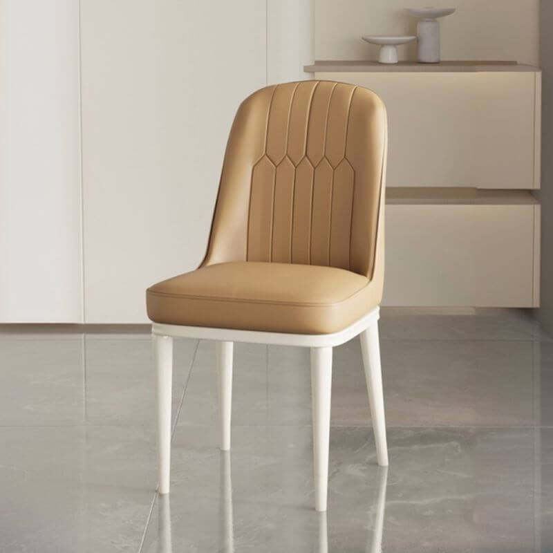 Modern Upholstered Side Chair with Metal Legs