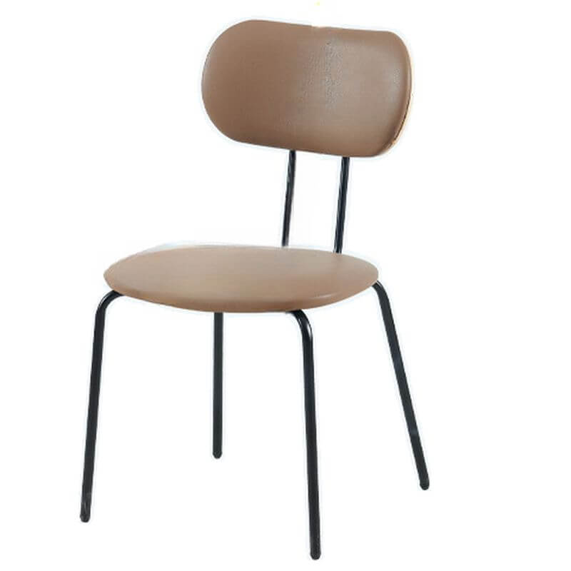 Modern Upholstered Side Chair with Metal Legs – Low & Standard Back