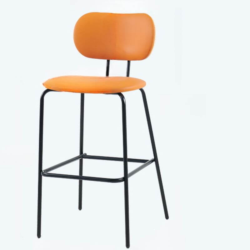 Modern Upholstered Side Chair with Metal Legs – Low & Standard Back