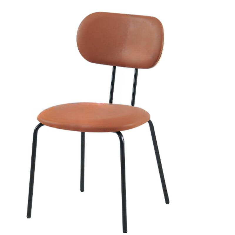 Modern Upholstered Side Chair with Metal Legs – Low & Standard Back