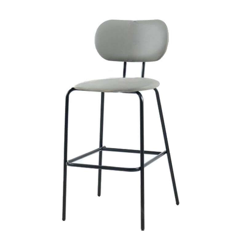 Modern Upholstered Side Chair with Metal Legs – Low & Standard Back