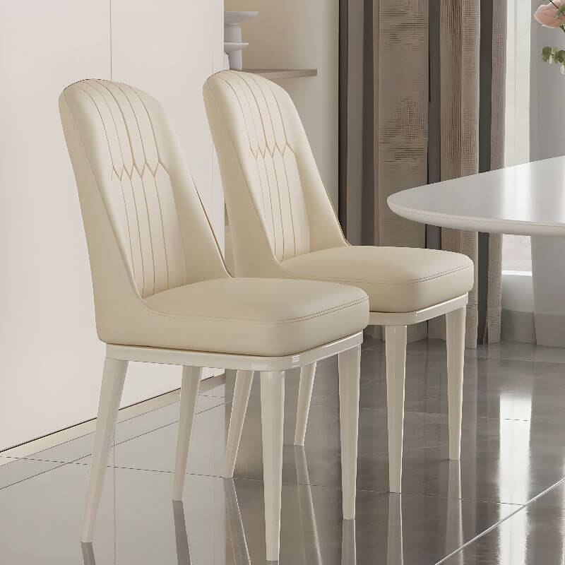 Modern Upholstered Side Chair with Metal Legs Main Product Image