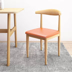 Modern Upholstered Side Chair with Ventilated Back and Metal Legs