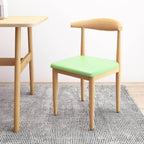 Modern Upholstered Side Chair with Ventilated Back and Metal Legs