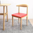 Modern Upholstered Side Chair with Ventilated Back and Metal Legs