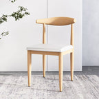 Modern Upholstered Side Chair with Ventilated Back and Metal Legs