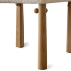 Modern Upholstered Side Chair with Ventilated Back and Wood Legs