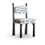 Modern Upholstered Side Chair with Ventilated Back and Wood Legs