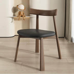 Modern Upholstered Side Chair with Wood Legs – Black or White