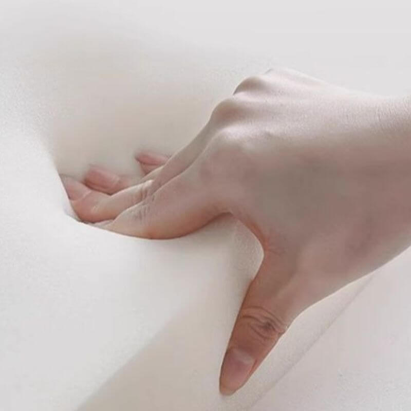 Modern Upholstered White Panel Bed with Headboard