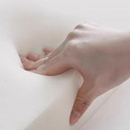 Modern Upholstered White Panel Bed with Headboard