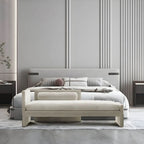 Modern Velvet Reclining Chaise Lounge with Square Arms