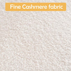 Modern Velvet Swivel Accent Chair with Ottoman - Off-white