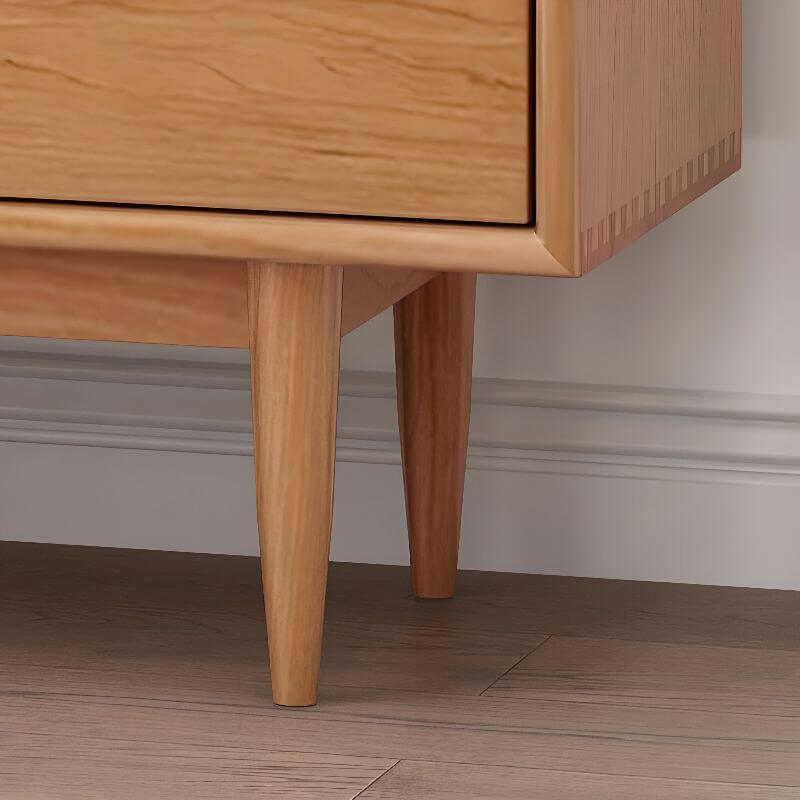 Modern Walnut and Cherry Wood Sideboard/Credenza with Elegant Design