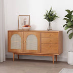 Modern Walnut and Cherry Wood Sideboard/Credenza with Elegant Design Main Product Image