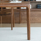 Modern Walnut Desk With Left And Right Curves