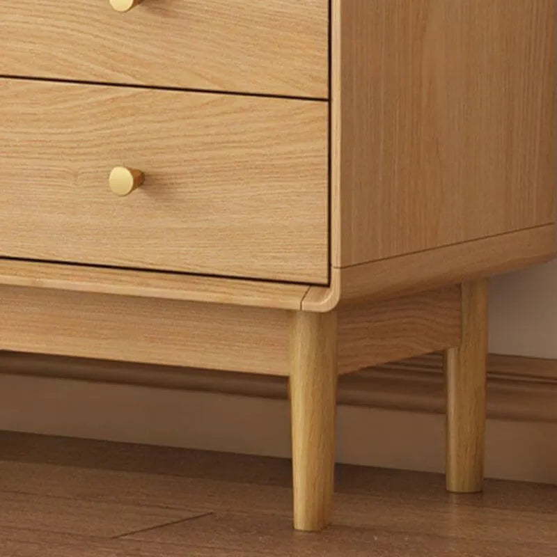 Modern Walnut TV Stand with Drawers, Cabinets & Cable Management
