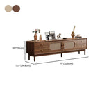 Modern Walnut TV Stand with Drawers, Cabinets & Cable Management Dimensions