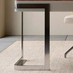 Modern Walnut Veneer Writing Desk With Leather Drawers