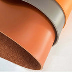 Modern Walnut Veneer Writing Desk With Leather Drawers