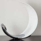 Modern White 1-Light Dimmable Table Lamp with Unique Acrylic Shade