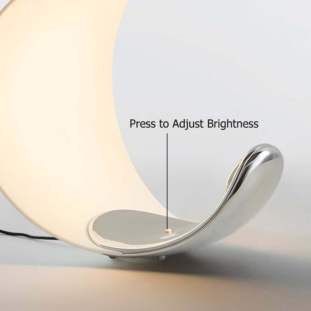 Modern White 1-Light Dimmable Table Lamp with Unique Acrylic Shade