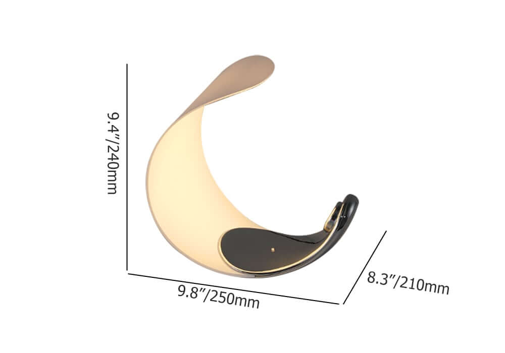 Modern White 1-Light Dimmable Table Lamp with Unique Acrylic Shade Dimensions