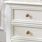 Modern White 3-Tier Drawer Storage Nightstand with Elegant Design