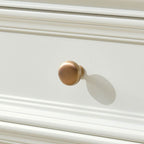 Modern White 3-Tier Drawer Storage Nightstand with Elegant Design