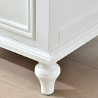 Modern White 3-Tier Drawer Storage Nightstand with Elegant Design