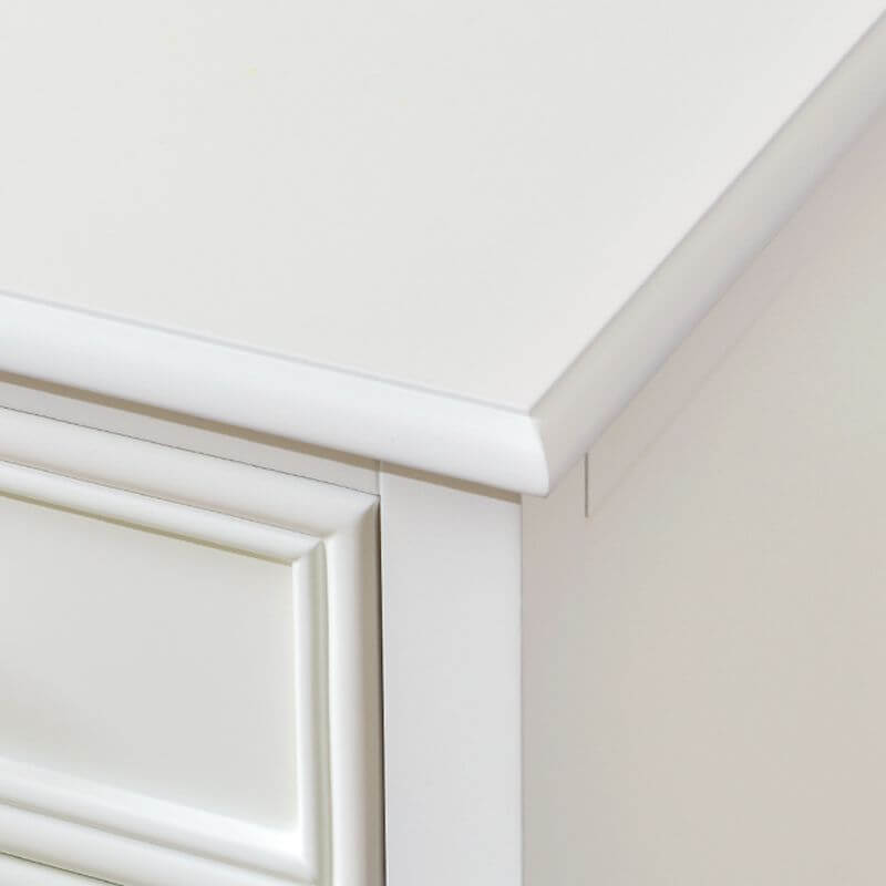 Modern White 3-Tier Drawer Storage Nightstand with Elegant Design