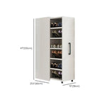 Modern White Adjustable Shoe Storage Cabinet in Engineered Wood Dimensions