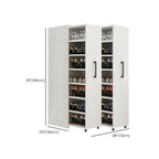 Modern White Adjustable Shoe Storage Cabinet in Engineered Wood Dimensions
