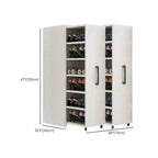 Modern White Adjustable Shoe Storage Cabinet in Engineered Wood Dimensions