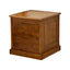 Modern White and Walnut Wood Drawer Storage Nightstand