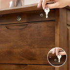 Modern White and Walnut Wood Drawer Storage Nightstand