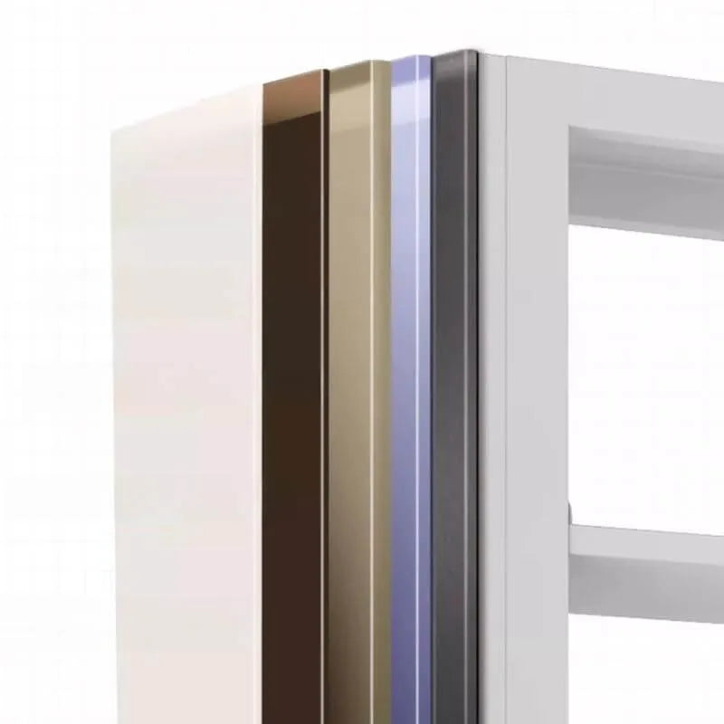 Modern White Metal Bookcase with Adjustable Shelves