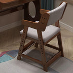 Modern White Wood Chair for Kids Playroom Seating