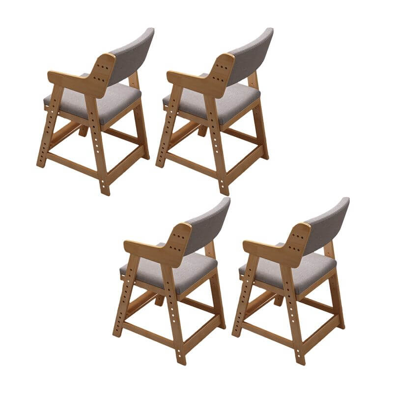 Modern White Wood Chair for Kids Playroom Seating