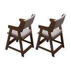 Modern White Wood Chair for Kids Playroom Seating