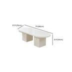 Modern White Wood Writing Desk With Green Base Dimensions