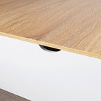 Modern White Wooden Bed with Storage for Kids and Teens